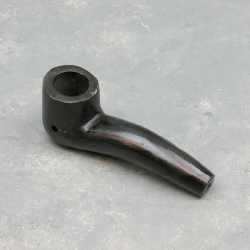 4" Horn Style Stone Hand Pipes w/Carb