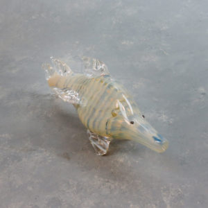 7.5" Deep Sea Fish Glass Hand Pipe w/Carb