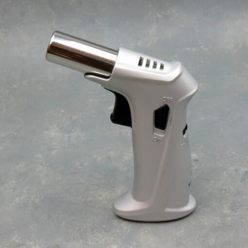 7" Techno Torch Single-Torch Tabletop Jet Lighter Adjustable Refillable w/Lock