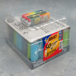 3" Bic Classic Lighters - Tray of 50 - Plus 3 Free Mixed Lighters