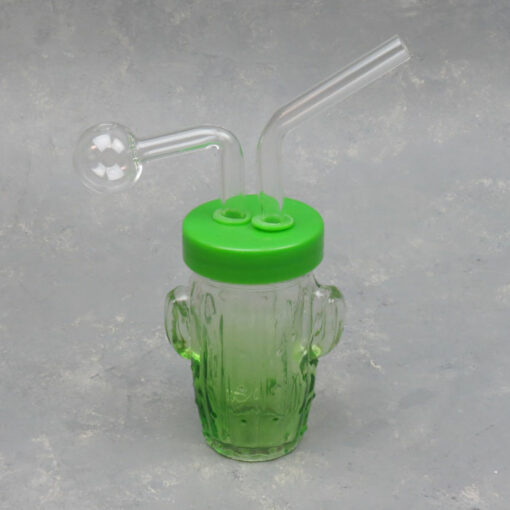 6" Cactus Jar Oil Burner/Bubbler/Water Pipe
