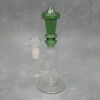 9" Contoured Glass Water Pipe w/Puck Perc