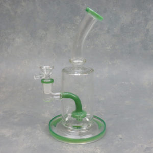 10" Sprinkler Perc Rig Style Glass Water Pipe w/Bent Mouthpiece