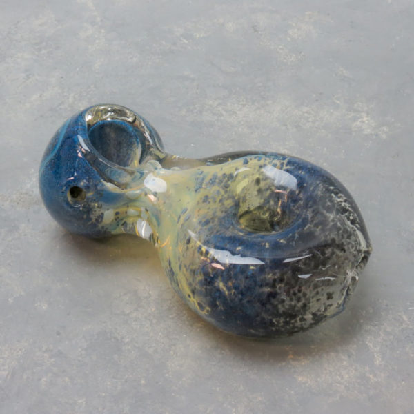 4.5" Fumed Thick Donut Frit Glass Hand Pipes
