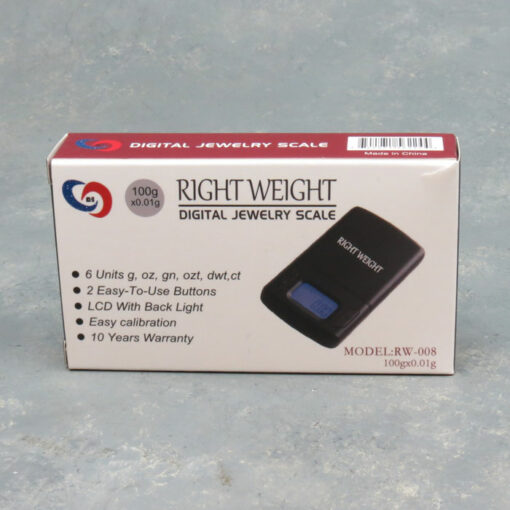 Right Weight RW-008 Digital Jewelry Scale 100g x 0.01g