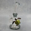 10" Sea Turtle Contoured Rig Style Glass Water Pipe w/Showerhead Perc