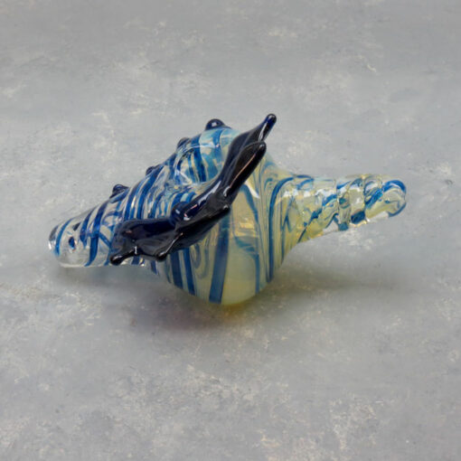 5.5" Conch Shell Glass Hand Pipe