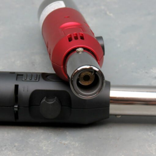7.5" Ignitus Rocket Torch Straight Body Adjustable/Lockable/Refillable Single Jet Flame Lighters