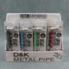 5" D&K Metal Hand Pipes w/Cap & Screens