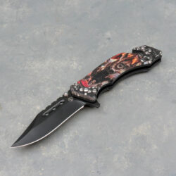 3.5″ Reaper/Bulldog Spring Assisted Knife w/Clip, Glass Breaker and Belt Cutter