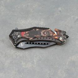 4″ Reaper/Bulldog Spring Assisted Knife w/Clip, Glass Breaker and Belt Cutter