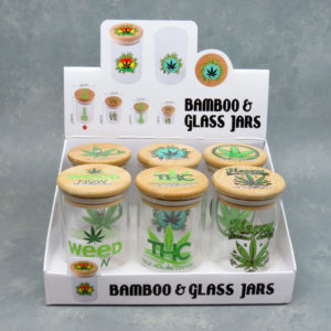 65mm NeverXhale Bamboo & Glass Jars