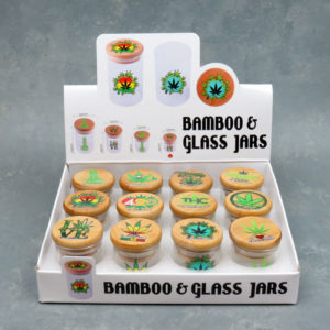 40mm NeverXhale Bamboo & Glass Jars