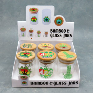 55mm NeverXhale Bamboo & Glass Jars