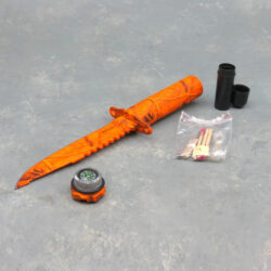 4" Sake Eye Camo Survival Knife w/Compass, Survival Kit & Sheath