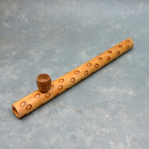 12.33" Bamboo Steamroller Pipe w/Wooden Bowl