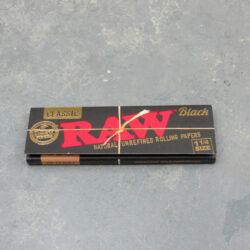 RAW Black Rolling Papers - 1 1/4 Size Classic (24pc Box)