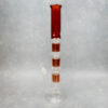 19.5" Color Accent Triple Tree Perc Glass Water Pipe w/Ice Catch