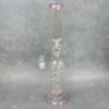 18.5" Ice Catcher Puck/Tree Perc Glass Water Pipe w/Base