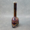 12" Iridescent 'Metal Man' Soft Glass Water Pipe w/Glow-in-the-Dark Mouthpiece