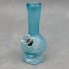 6" Frosted 'Dancing Bears' Based Vase Style Soft Glass Water Pipe