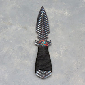 7.5" Assorted Pattern Snake Eye Tactical 3-pc Throwing Knives w/Belt Sheath & Paracord Wrap