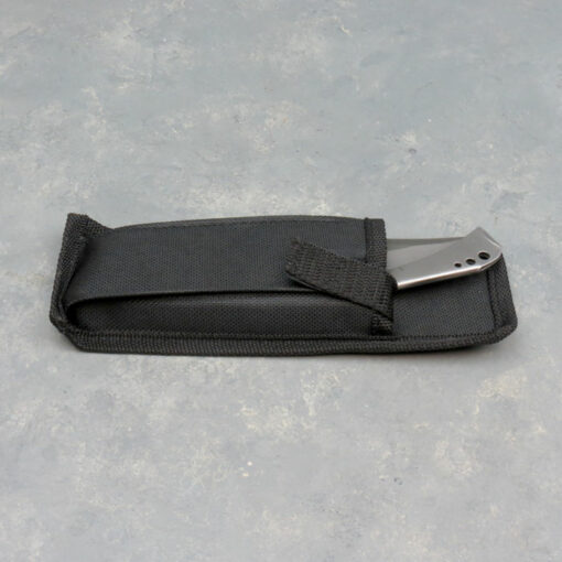 5.5" Large Folding Knife w/Belt Sheath