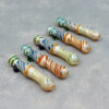 3.5" Multicolor Wild Stripes Contoured Glass Chillums w/Color Bump