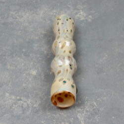 3.75" Beaded and Spotted Glass Chillums w/Color Bump