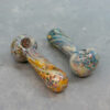 5" Inside-Out Color Splotch & Line Spoon Style Glass Hand Pipes
