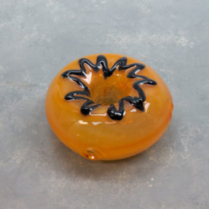 3.25" Dougnut Glass Hand Pipe w/Carb