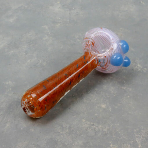 5" Inside-Out Wide-Mouth Spoon-Style Glass Hand Pipes w/Bumps