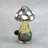 4" Stand-Up Mushroom Glass Hand Pipes w/Bump & Carb