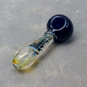 5.5" Fumed Dichro Twist Thick Glass Hand Pipes w/Carb