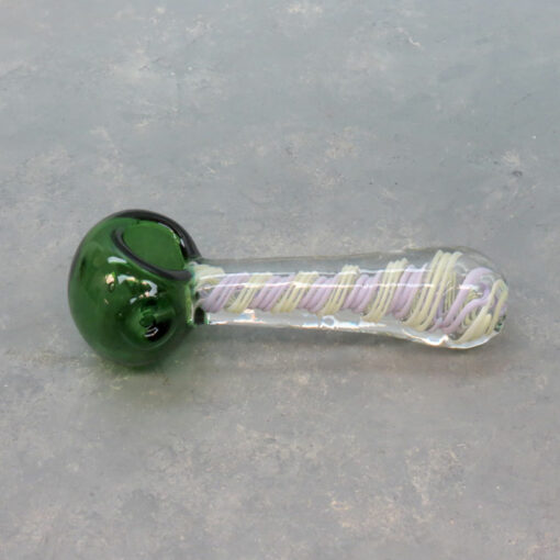 5.5" Pastel Twist Thick Glass Hand Pipes w/Carb