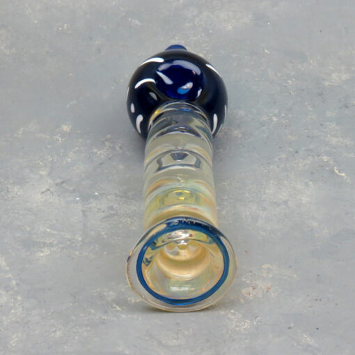 6.5" Multi-Chamber Mushroom Glass Steamroller/Hand Pipes