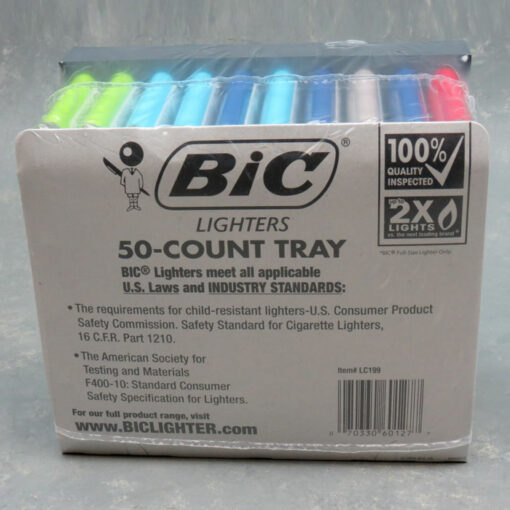 3" Bic Classic Lighters - Display Tray of 50