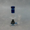 5.5" 'Hasenburg White Ice' Mini Bottle Glass Water Pipe w/Inline Perc
