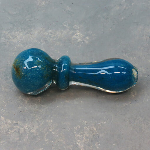 3.5" Solid Color Frit Glass Hand Pipes w/Ring & Bump