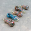 3.5" Color Bubbles Glass Hand Pipes w/Twisted Bit