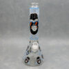 14" Glow-in-the-Dark LV Gorilla Beaker Style Glass Water Pipe w/Diffused Downstem & Ice Catch
