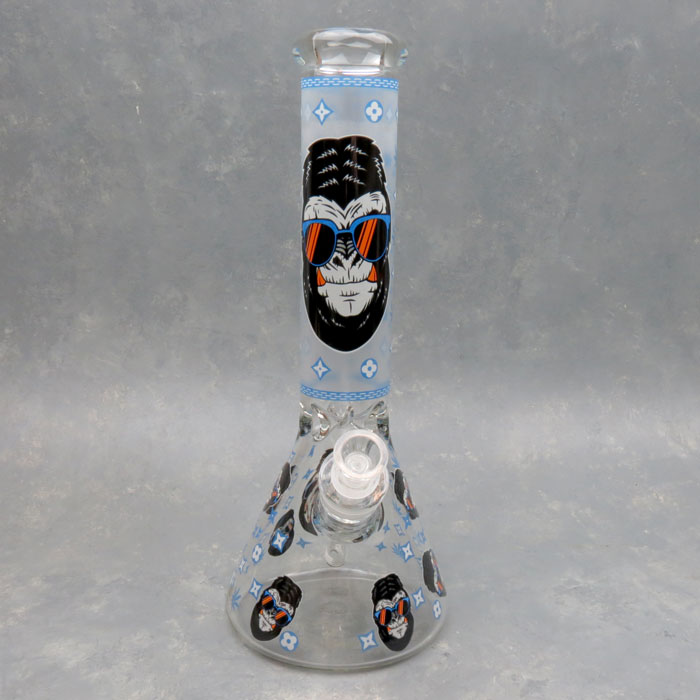 10 350Gr. Glow in Dark LV Blue Gorilla Beaker Glass Water P