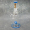12" Ball Perc to Swiss Recycler Rig Style APO Glass Water Pipe w/Ring & Narrow Mouthpiece