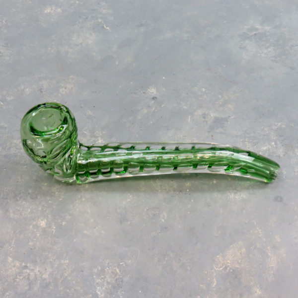 7" Waterdrop Bubbles Sherlock Glass Hand Pipes w/Carb