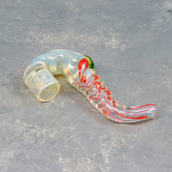 3.5" Twisted Mini Sherlock Style Glass Chillums w/Foot