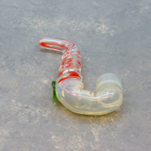 3.5" Twisted Mini Sherlock Style Glass Chillums w/Foot