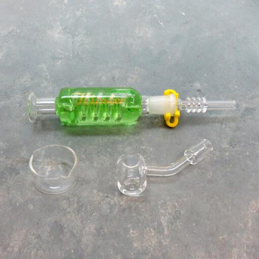 7.5" Coil Hipster Glass Glycerin Freeze Nectar Collector Set