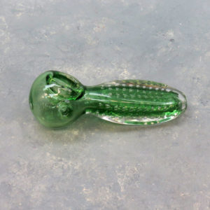 4.5" Waterdrop Bubbles Squared Stem Glass Hand Pipes w/Carb
