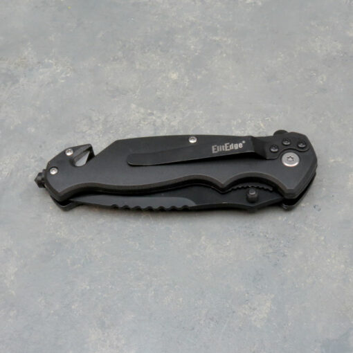 3.5" Leopard Graphic Spring Assisted Knife w/Clip, Cutter & Breaker