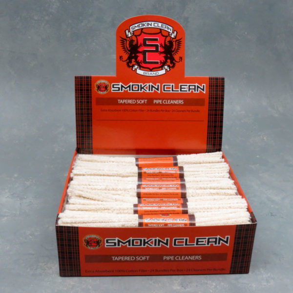 6" Tapered Soft Pipe Cleaners (24 Bundles of 24 Cleaners Display)